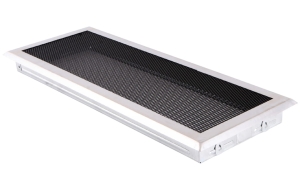 Kratka kominkowa 16x45cm chrom szlifowany