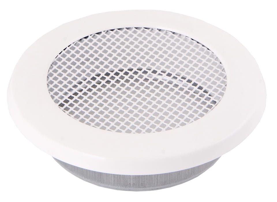 kratka kominkowa okrągła 160mm biała