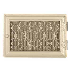 Kratka kominkowa stylowa 21x32cm biały antyk