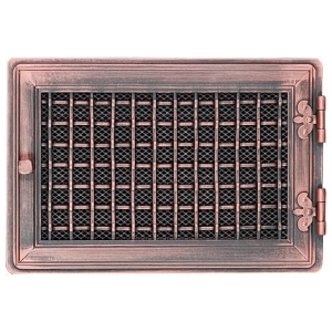 Kratka kominkowa stylowa 21x32cm miedziana patyna