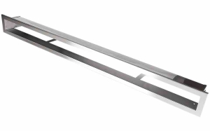 Kratka kominkowa OTWARTA 100x6cm inox