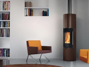 Piecyk wolnostojący Edilkamin Tally UP S kolor brązowy