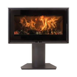 Piec kominkowy Heta Scan-Line 100 ścięty tył