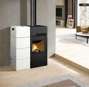  Hybrydowy piec nadmuchowy na pellet i drewno Flexi Hybrid Auto 10,6/17,9 kW