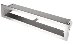 Kratka kominkowa OTWARTA 60x6cm inox